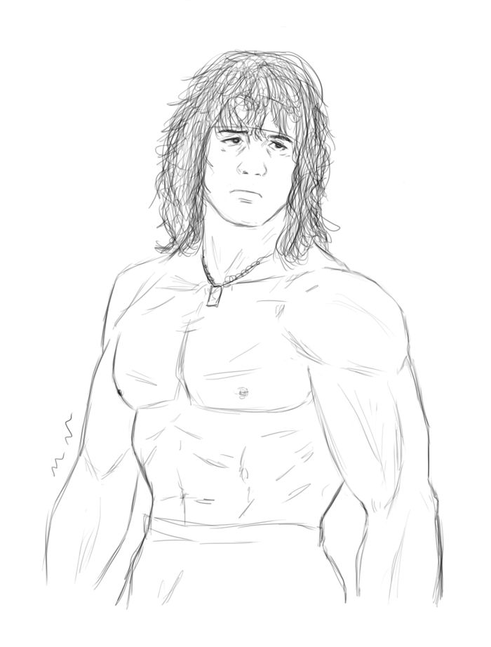 Quick Rambo Drawing John Rambo by NonHoVoglia on DeviantArt