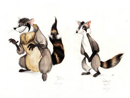 Nut Job Jack Raccoon and Sabrina Raccoon