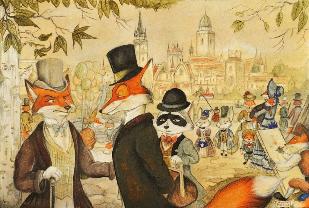 The Victorians Fox town by FairytalesArtist