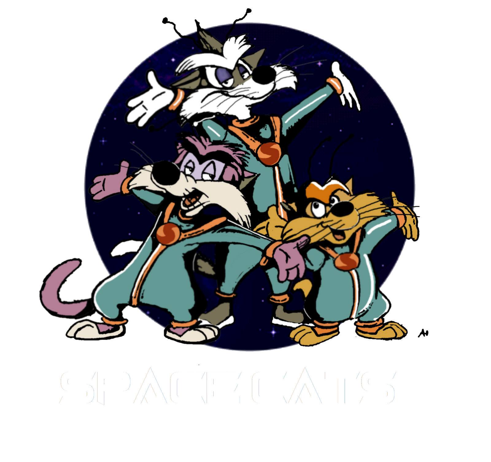 Space Cats (with logo) by FairytalesArtist on DeviantArt