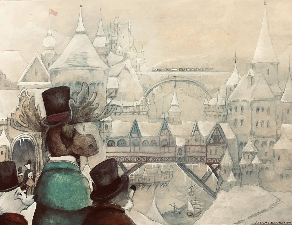 Victorian Zootopia Tundra Town by FairytalesArtist