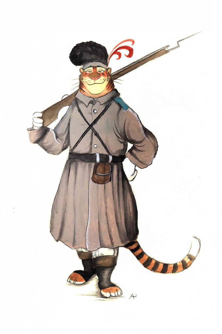 Victorian Zootopia Tiger Independence Soldier by FairytalesArtist