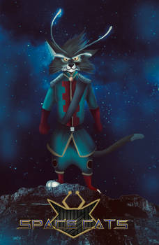 Space Cats Poster