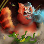 The Giant Red Panda Vs Godzilla