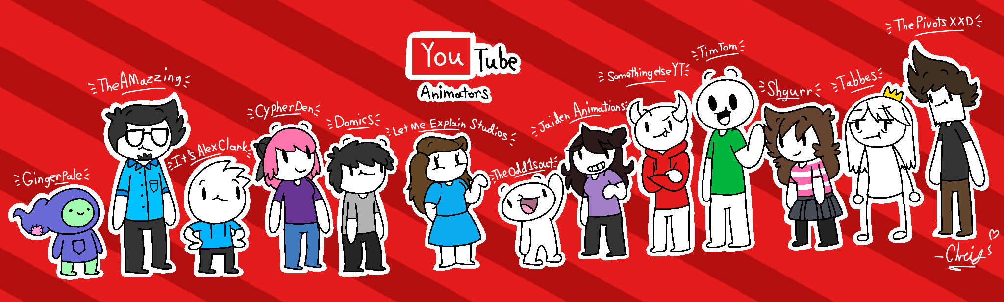 Youtube Animators (in my art style) by cdgzilla9000 on DeviantArt