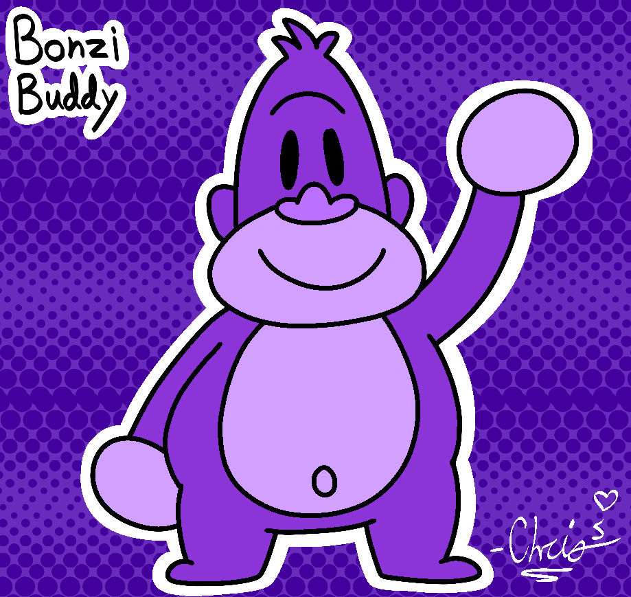 Bonzi Buddy // Warm Up Drawing // Virus Fan Art by NezzDragon on DeviantArt