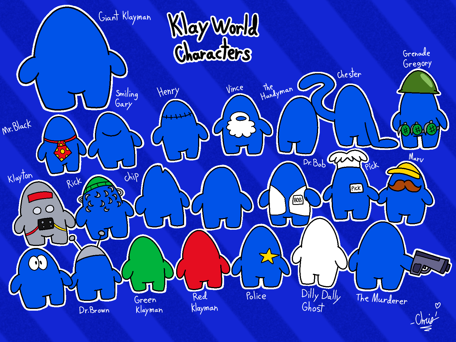 Klay World Characters by cdgzilla9000 on DeviantArt