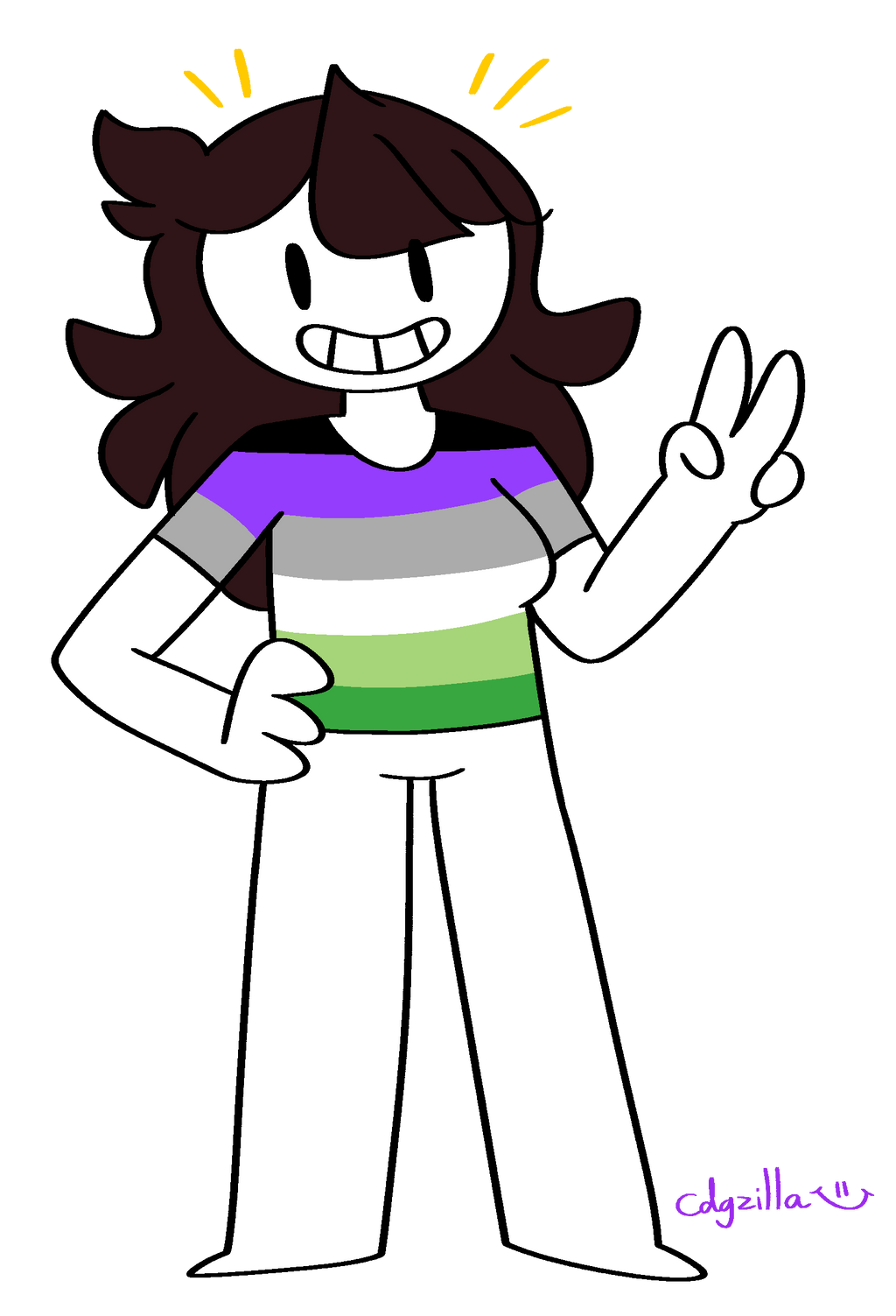Aromantic Asexual Jaiden by cdgzilla9000 on DeviantArt