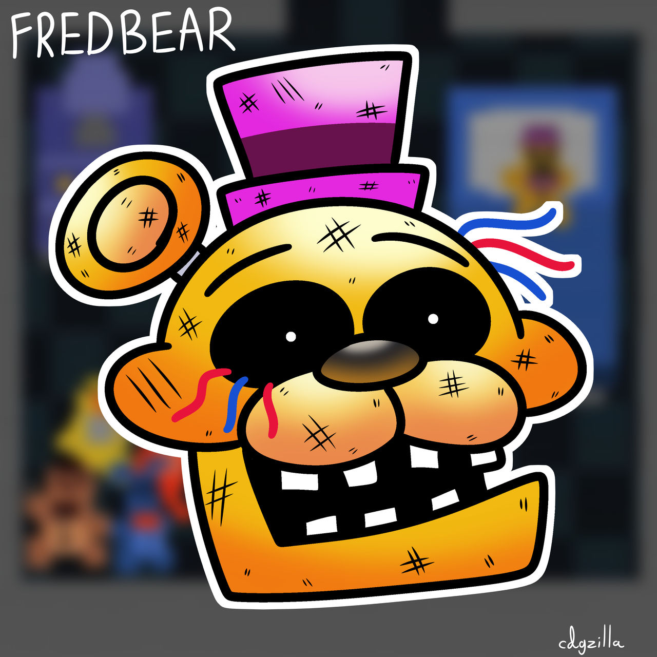 Nightmare Fredbear (again) by themaskedhunter on DeviantArt