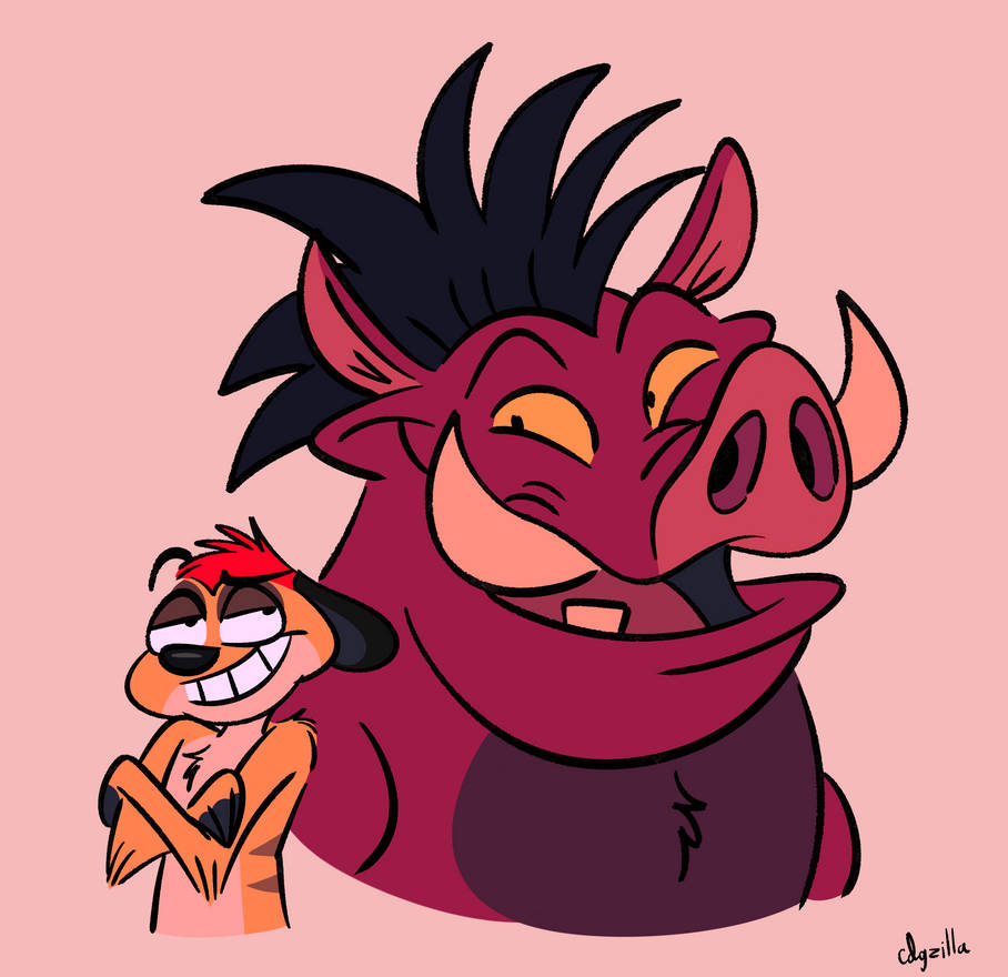 Timon and Pumbaa by cdgzilla9000 on DeviantArt