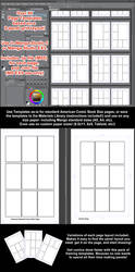 Manga Studio Clip Studio Paint 5 EX5 Pg Templates by lizstaley