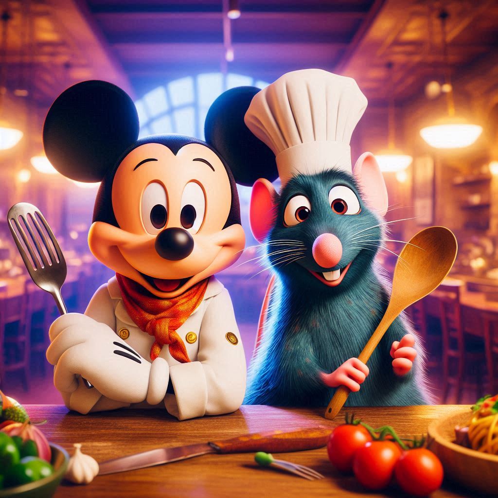 Disney Duo Deviantart Disney Duos 4: Mickey Mouse and Remy (Ratatouille) by sterlingsapphire ...