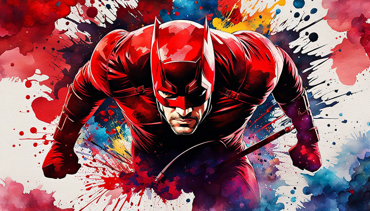 Splattered 5 Splattered Supers #6: Marvel's Daredevil! by sterlingsapphire on DeviantArt