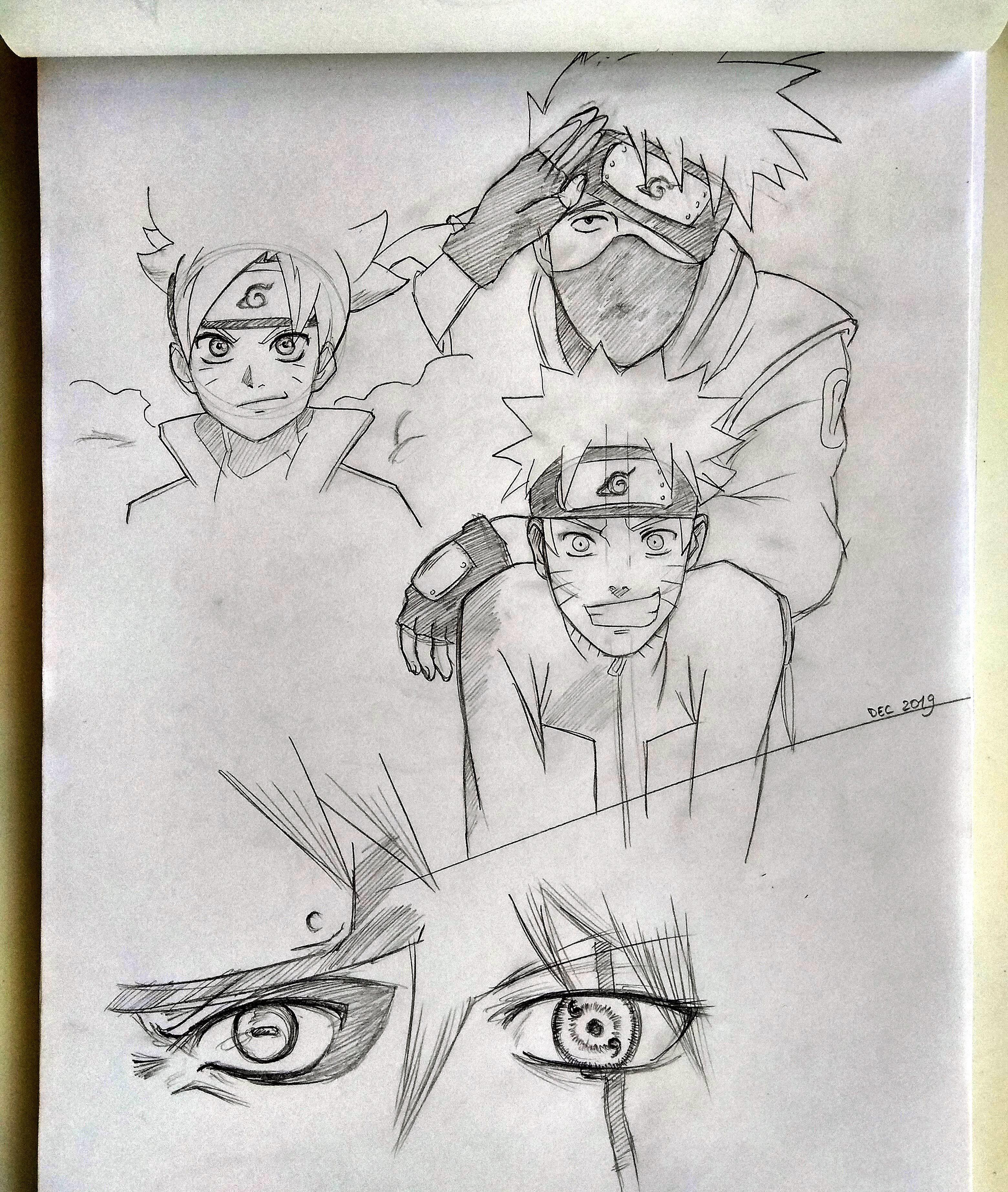 A Sketch Of Kakashi by Me : Naruto  Naruto sketch drawing, Kakashi drawing,  Naruto sketch