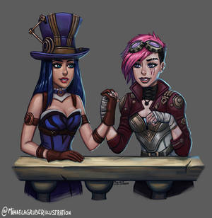 Caitlyn and Vi commission