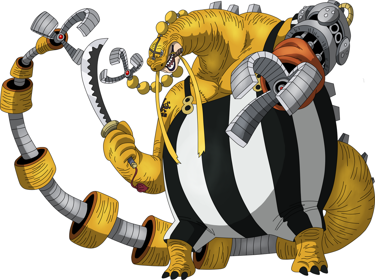 Queen Hybrid Form One Piece by caiquenadal on DeviantArt