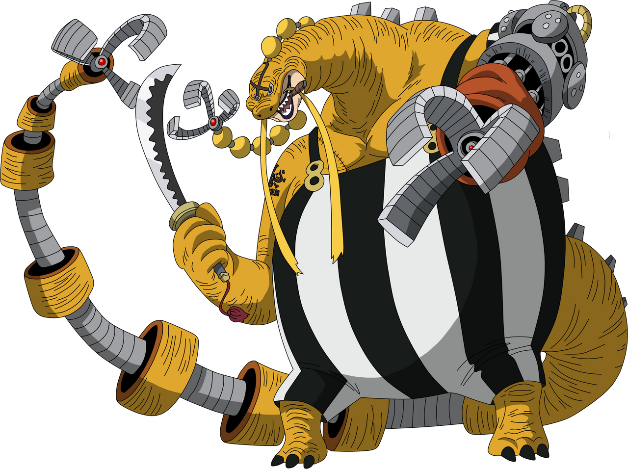 Queen Hybrid Form One Piece by caiquenadal on DeviantArt