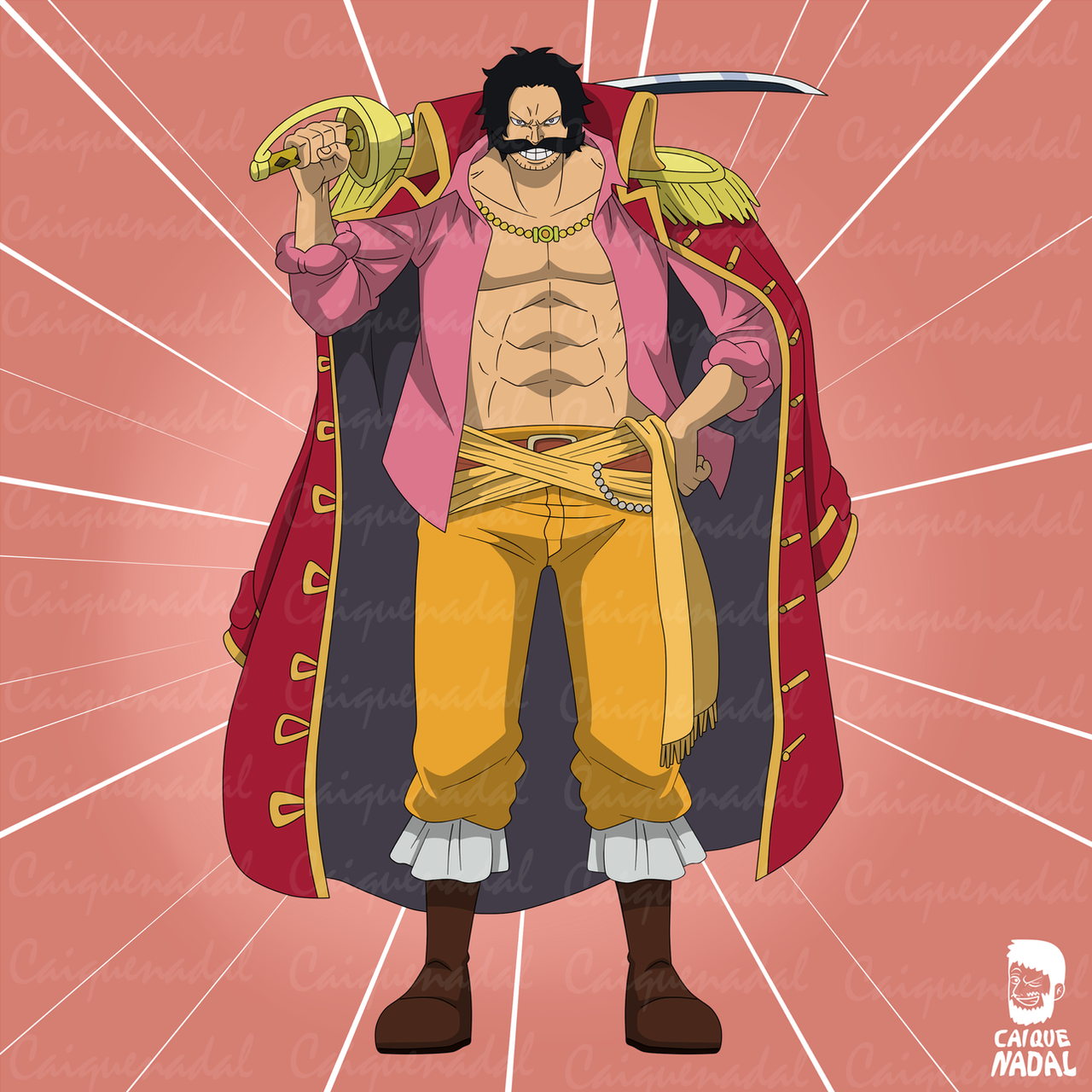 Gol D. Roger by me : r/OnePiece