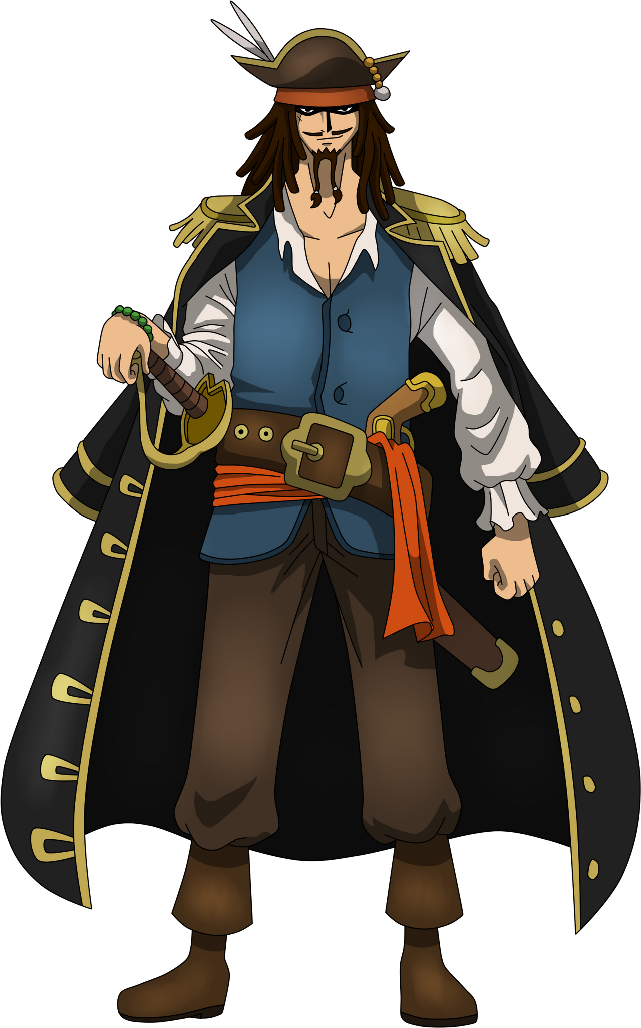 Jack Sparrow - One piece Style by caiquenadal on DeviantArt