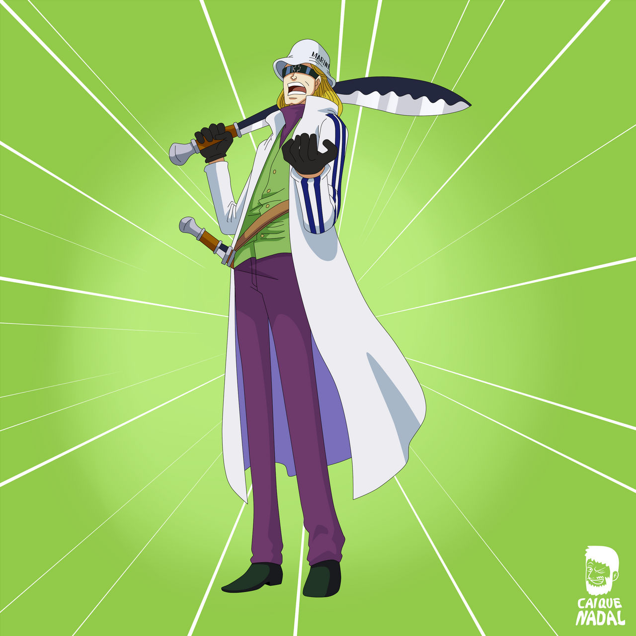 Helmeppo One Piece by caiquenadal on DeviantArt