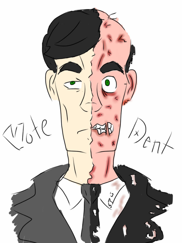 Two Face Insanity Two-Face by InvaderViolet9 on DeviantArt