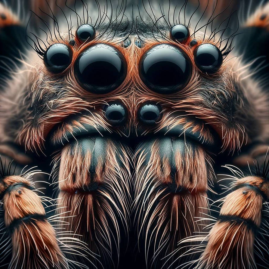 Tarantula Deviantart Close up photo of tarantula head by Andreea1221 on DeviantArt