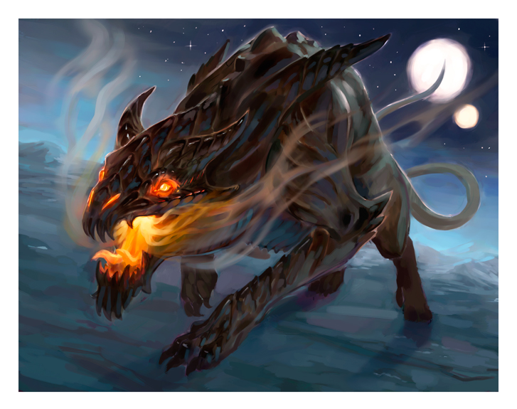 Hell Hound By Wood Illustration On DeviantArt