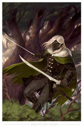 Drizzt Do'Urden by wood-illustration