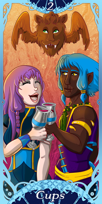 Millennium: Two of Cups by miluette