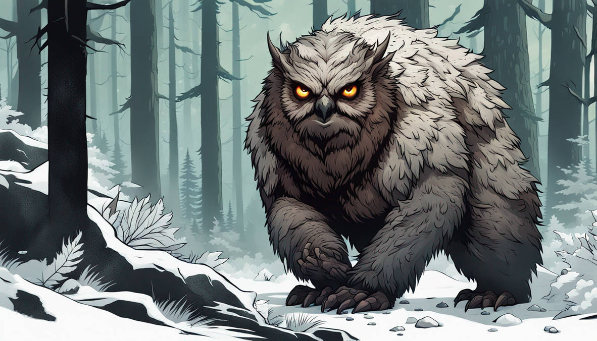 Winter Owlbear by BlueDisciple on DeviantArt