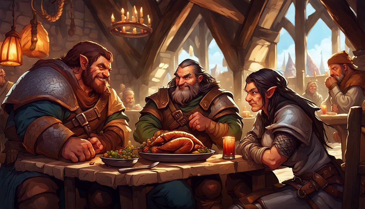 A Dungeons and Dragons Thanksgiving by BlueDisciple on DeviantArt