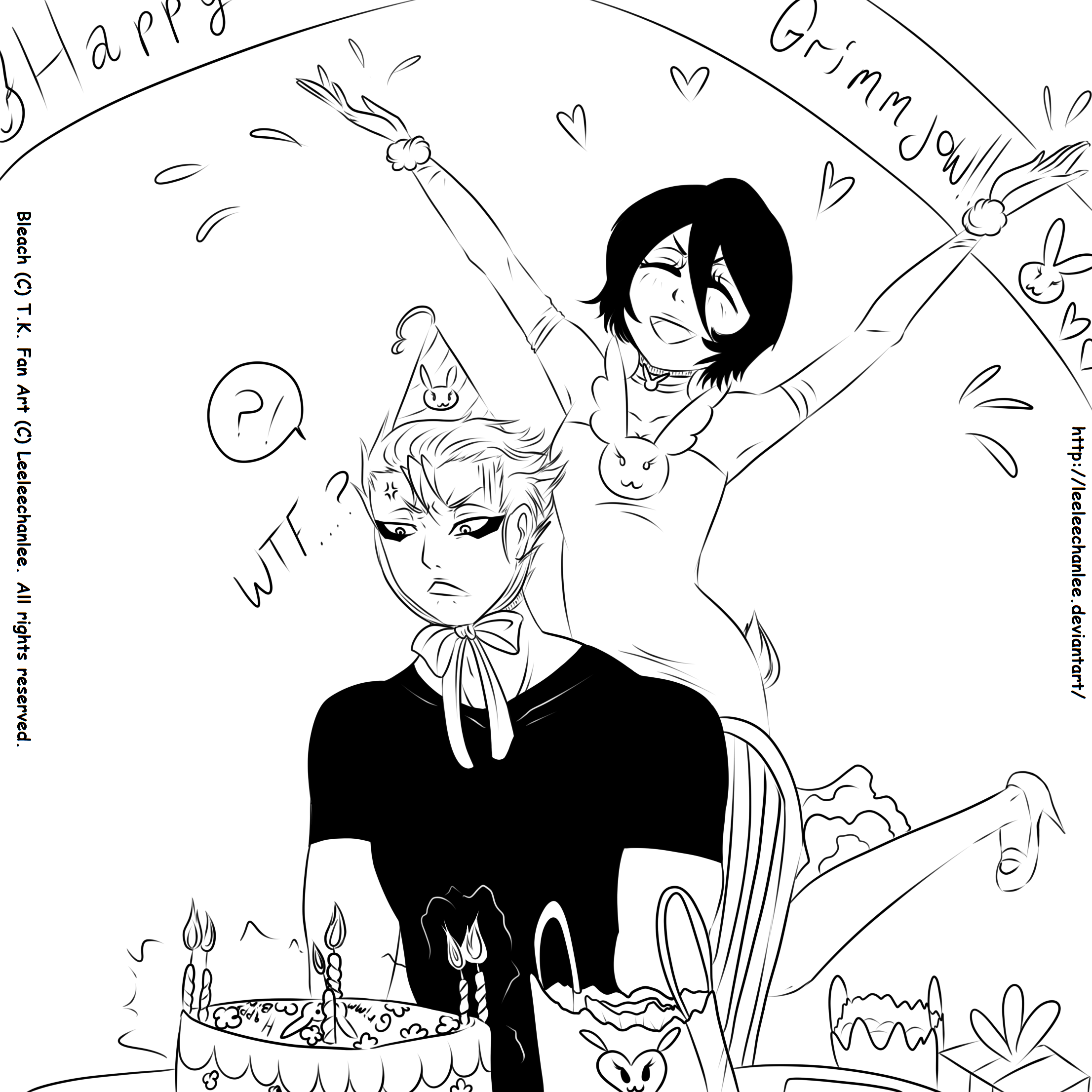 -Happy B-Day Grimmjow, Lines.