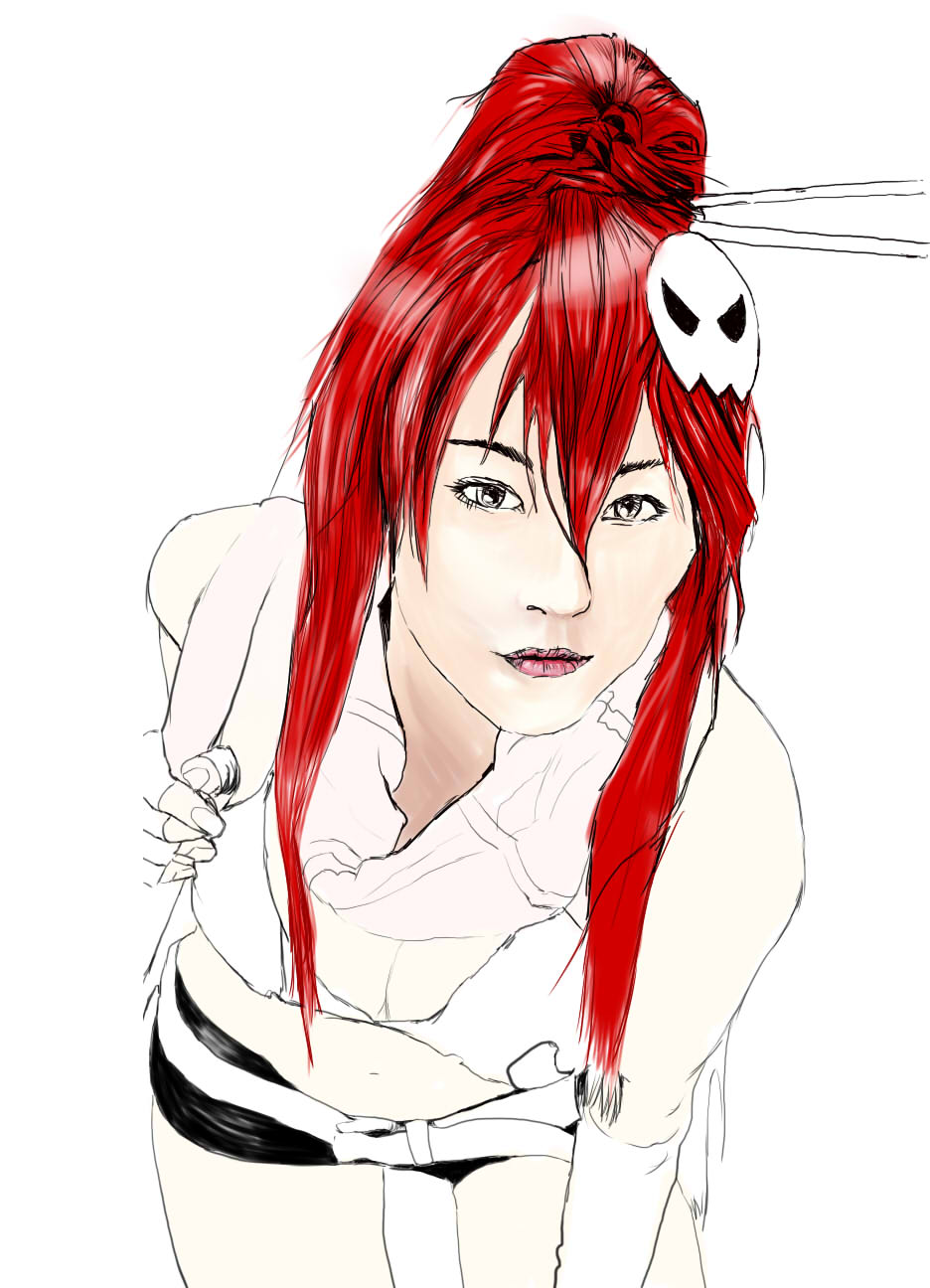 Yoko Littner WIP of Gurren Lagann by Axistrizero