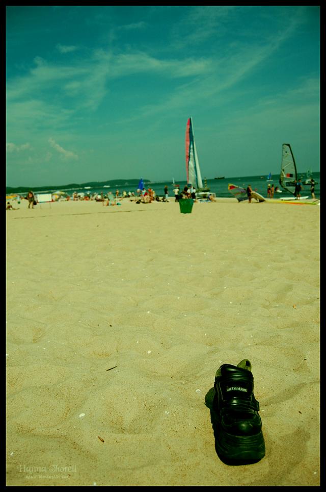 At the beach