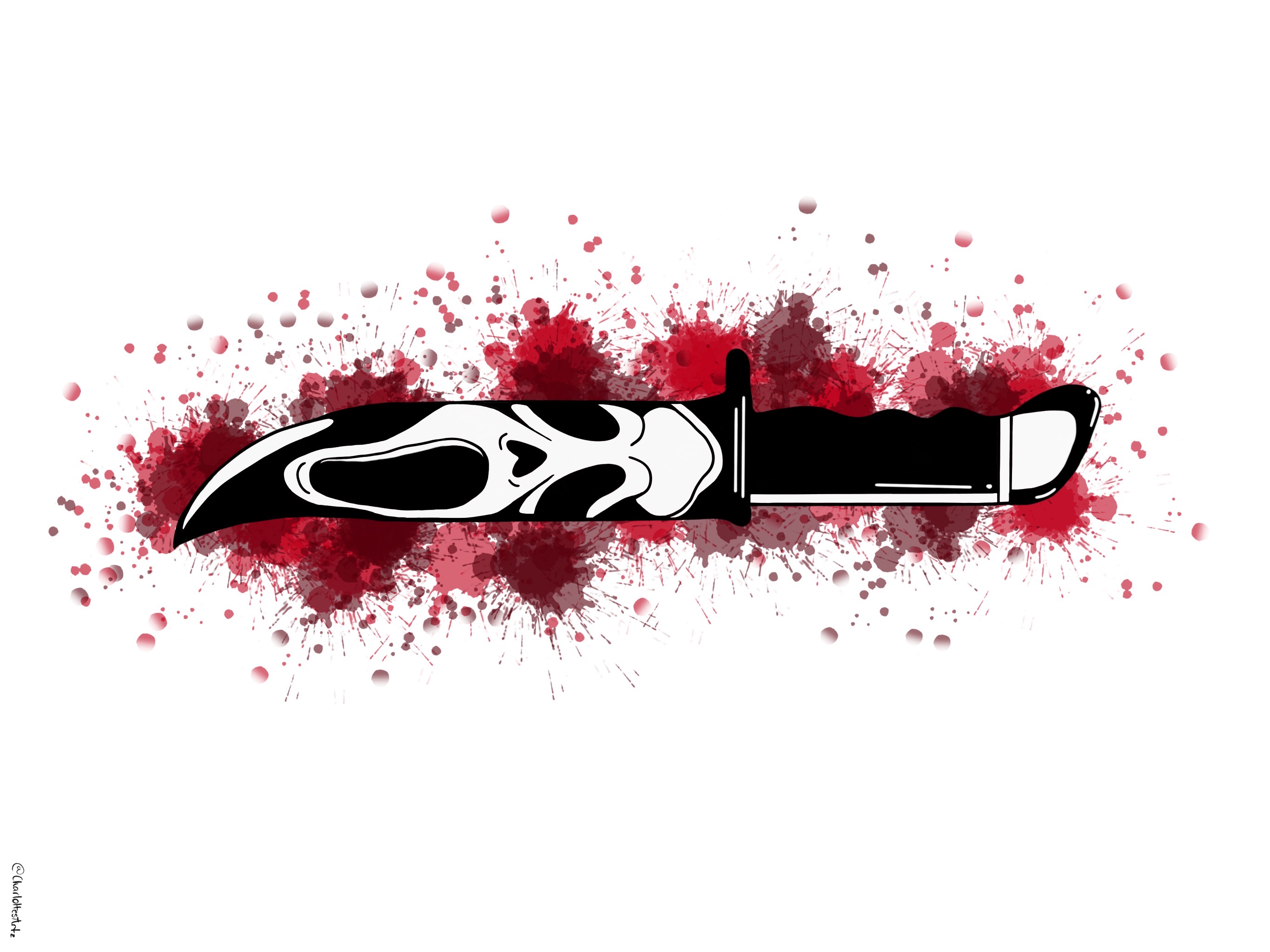 Ghostface / Scream Knife Art by CharlottesArtz on DeviantArt