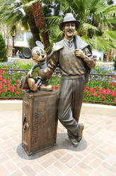 Walt and Mickey Statue