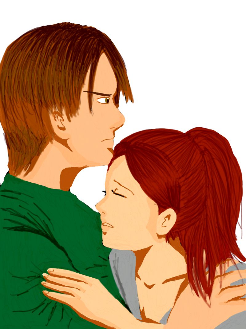 Joey Kennedy and Claire Redfield