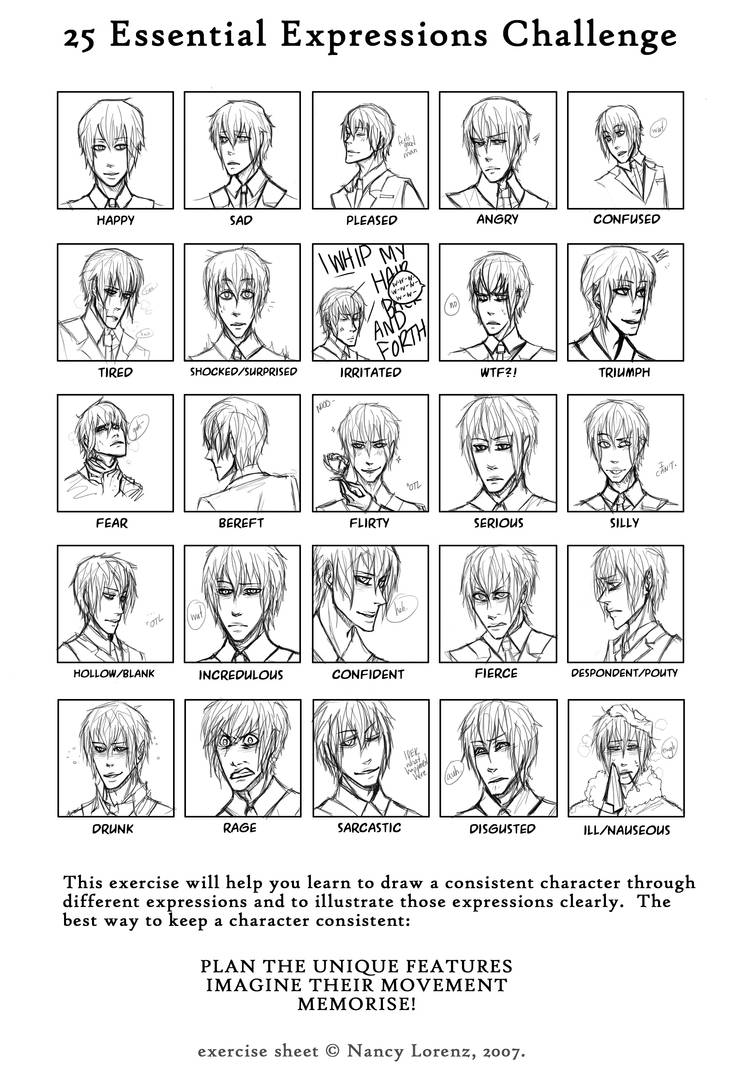 25 Fail Expressions by fruta-citrica on DeviantArt