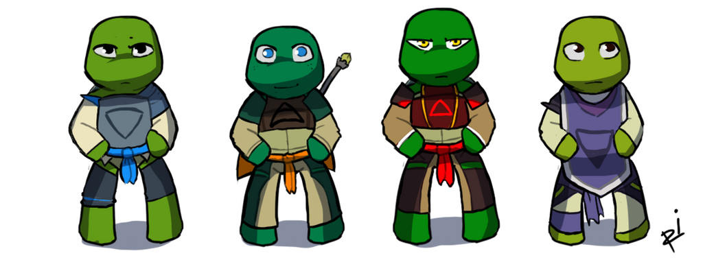 Chibi elements TMNT by Netrorev on DeviantArt