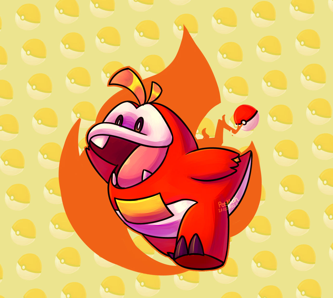 Fuecoco fanart by 323Meh323 on DeviantArt