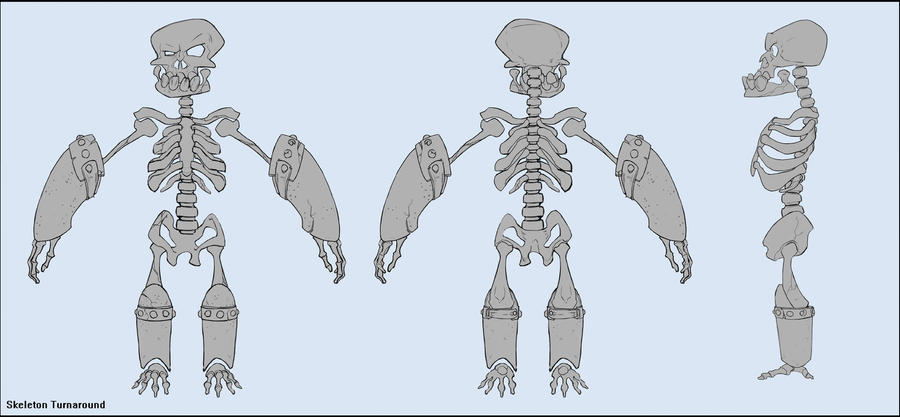 Skeleton Warrior Turnaround