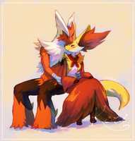 :commission: Hotwings and My Foxy