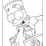 Bart Skater Lineart