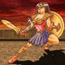 Wonder Woman - Battle at sunset