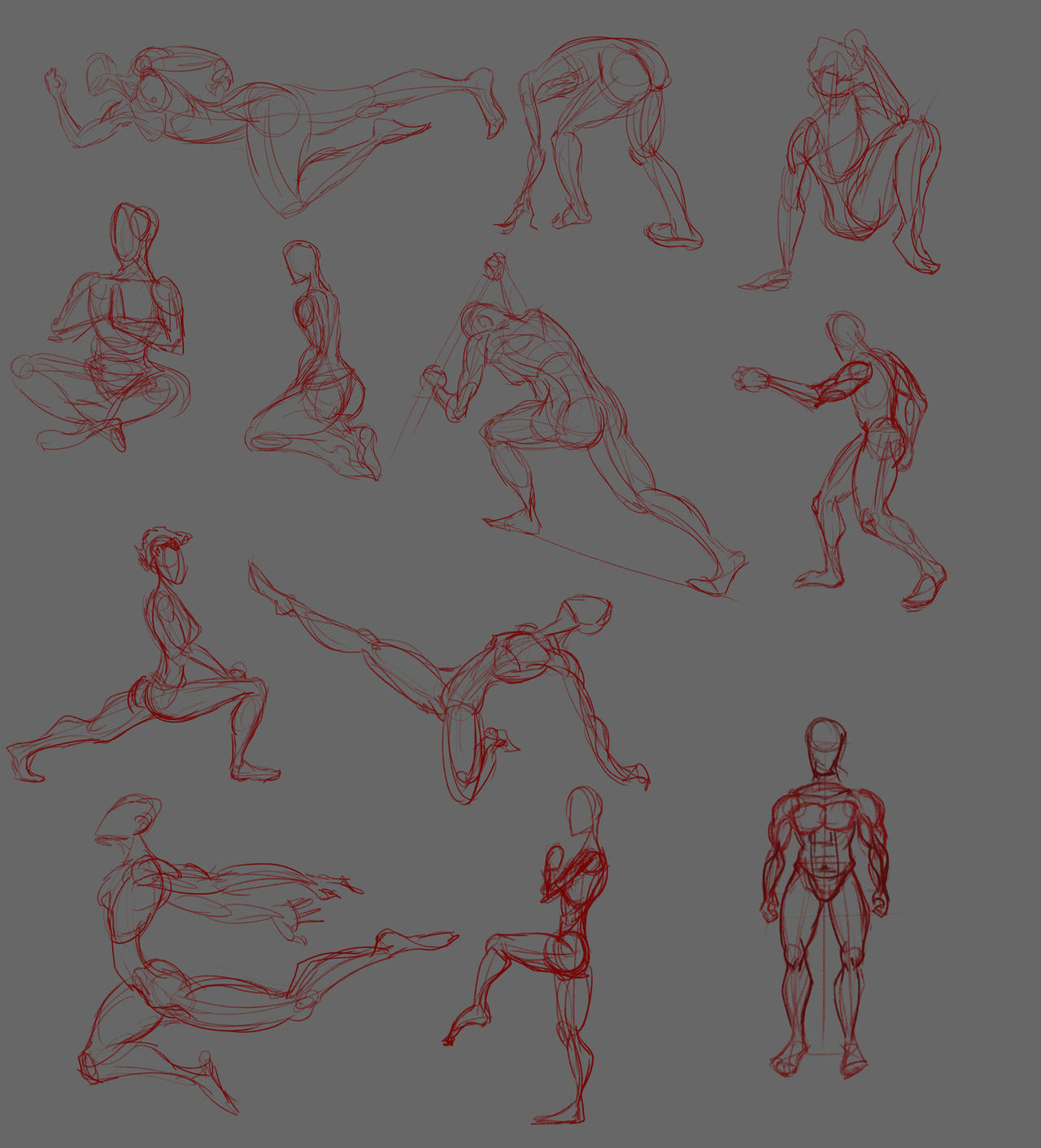 Random Poses Random Poses #1 by YaramoshiSatoshi on DeviantArt