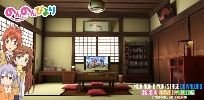 [MMD]NNB - Renchon's House (Livingroom) [DOWNLOAD]