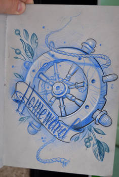 Homeward tattoo design