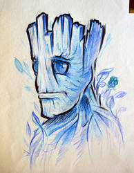 Groot from the Guardians of the galaxy