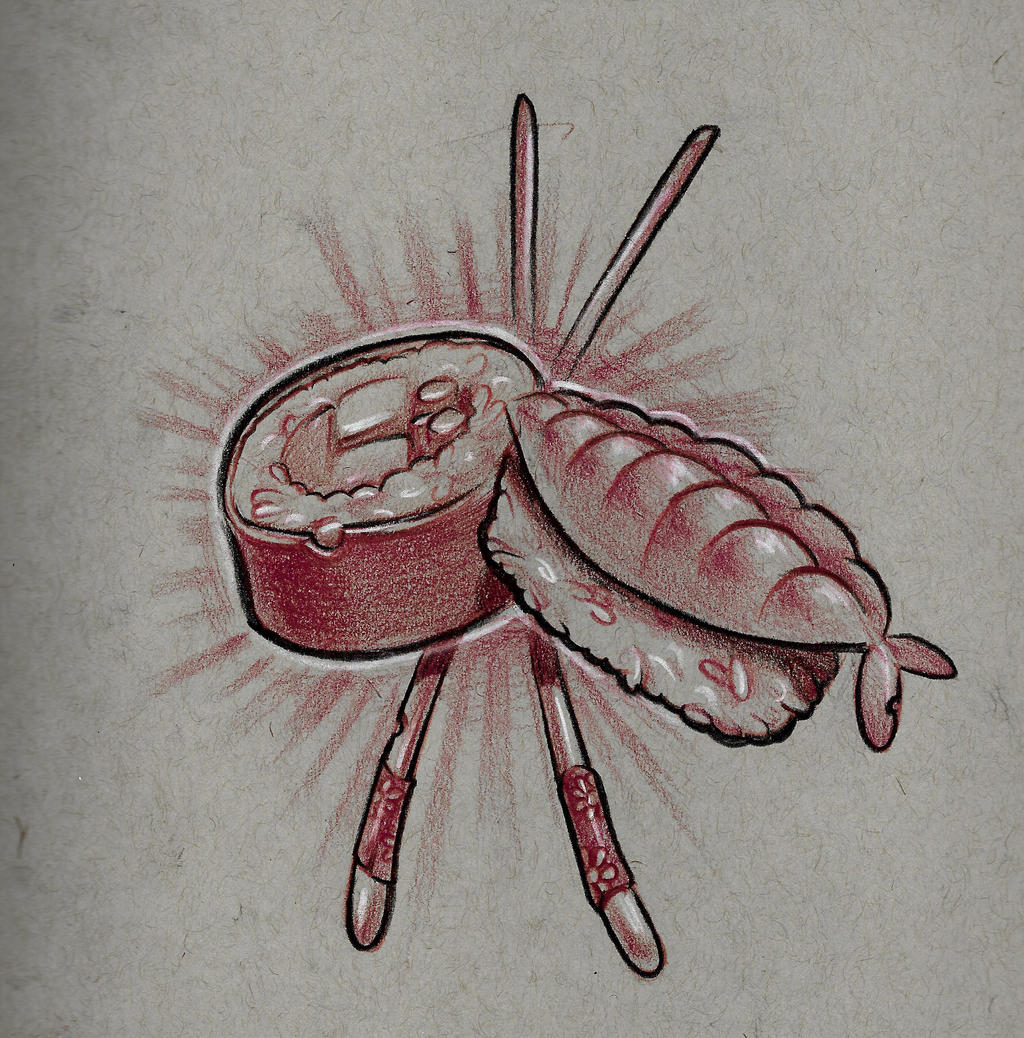 Sushi tattoo design by DorianBakalov on DeviantArt