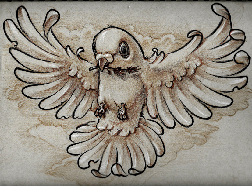 Dove tattoo design by DorianBakalov on DeviantArt Dove tattoo design by DorianBakalov on DeviantArt